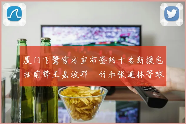 厦门飞鹭官方宣布签约十名新援包括前锋王嘉竣邓棽竹和张道林等球员